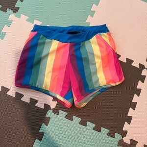 Lands End Rainbow Swim Shorts - size 10 - Girls